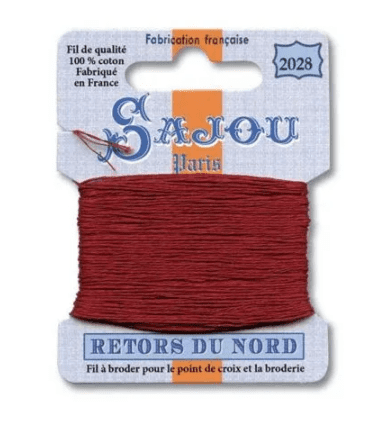 Stickgarn aus Baumwolle von Sajou - Rost